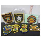 7 UNUSED AMERICAN POLICE EMBROIDERED PATCHES