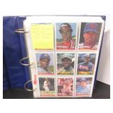 1984 DONRUSS BASEBALL NEAR COMPLETE SET IN BINDER