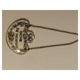 VINTAGE BONE CHINA DECANTER LABEL