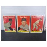 3 1958 TOPPS BASEBALLCARDS