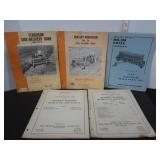 5 OLD MASSEY-HARRIS-FERGUSON EQUIPMENT REPAIR BOOK