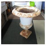 OLD LARGE CAST IRON URN-FLOWER POT