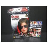 NEW MICHAEL JACKSON WIG & GLASSES PLUS DVD