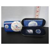 2001 25TH SEASON BLUE JAYS STAMP-NICKEL MEDALLION