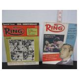 2-1957 & 1959 THE RING BOXING MAGAZINES
