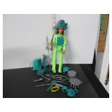 RARE 'MOD' GREEN COLOUR JOHNNY WEST GERONIMO FIG.