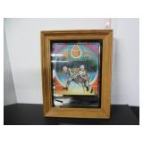 1980'S EDMONTON OILERS FRAMED MIRROR