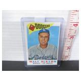 1960 TOPPS #212 WALT ALSTON BASEBALL CARD