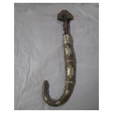 OLD CURVED DAGGER WITH SCABBARD