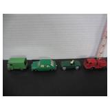 LOT OF 4 VINTAGE TOY CARS
