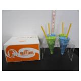 ANDY WARHOL ICE CREAM CONE SET IN ORG. BOX