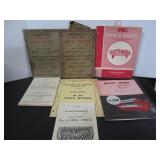 VINTAGE MASSEY-HARRIS-FERGUSON FARM MANUALS ETC.