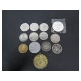 LOT OF OLD TOKENS-MEDALLIONS ETC.