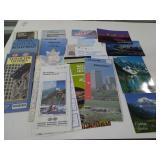 WESTERN CANADA MAPS WITH 5 POSTCARDS
