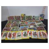 1988 TOPPS SET OF DINO ATTACK CARDS & STICKERS