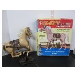 VTG. JOHNNY WEST COMANCHE HORSE IN BOX BY MARX