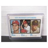 1973 TOPPS #613 'ROOKIE CATCHERS' BASEBALL CARDS