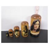 VINTAGE JOHN LENNON MATRYOSHKA NESTING DOLL SET