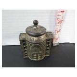 ANTIQUE CAST IRON PENNY BANK
