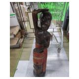 LARGE VINTAGE HANDCARVED FOLK ART SCULPTURE