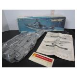 OLD BOXED AURORA UNASSEMBLED WAR SHIP MODEL