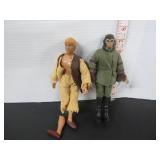 2-1974 MEGO PLANET OF THE APES 8' ACTION FIGURES