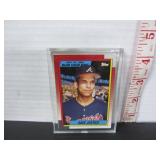 1989 TOPPS 'DEBUT' DAVE JUSTICE RC BASEBALL CARD