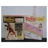 2 1956& 1958 THE RING BOXING MAGAZINES