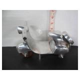 LARGE CAST ALUMMINUM VESPA SCOOTER ORNAMENT