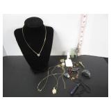 LOT OF OLD COSTUME JEWELERY ETC.