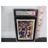GRADED KSA 91-92UD MAGIC VS JORDAN BASKETBALL CARD