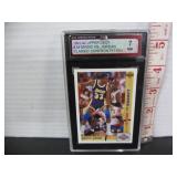 GRADED KSA 91-92 UD MAGIC VS JORDAN CARD #34