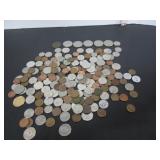 LARGE LOT OF OLD CANADIAN & US COINS