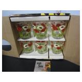 SET OF 6 VINTAGE ST. CLAIR RETRO BOXED GLASSES