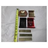 VINTAGE METAL 'CAR' TROPHY PLAQUES