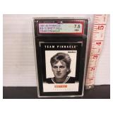 GRADED KSA 91-92 PINNACLE BRETT HULL HOCKEY CARD