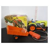 VTG. ELECTRIC 'TRACTOR CLIM' TOY IN ORIGINAL BOX