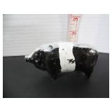 ANTIQUE CAST IRON PIG PENNY BANK
