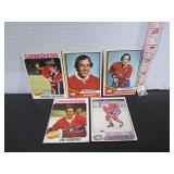 5 OPC 1790'S HOCKEY CARDS