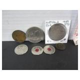 7 MISC. OLD COINS