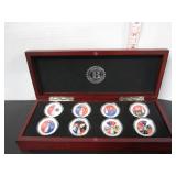BOXED SET OF 8 MONTREAL CHAMPIONS MEDALLIONS