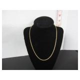 13.00gramsSTERLING SILVER ITALY GOLD TONE NECKLACE