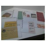 VINTAGE TRAVEL TICKETS AND STICKERS