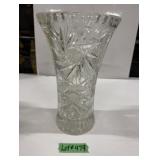 Pinwheel Crystal Vase - 10 1/2' High