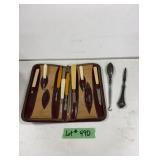 Manicure Set - (2) Sterling & French Ivory