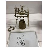 Antique French Brass Doorbell