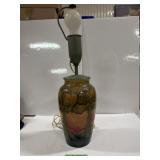 Moorcroft Pottery Lamp - 'Eventide' Pattern