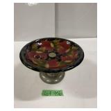 Moorcroft Pottery Tazza - 'Pomegranate' Pattern