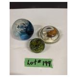 (3) Paperweights