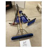 Push Broom (2) Car Shovels (2) Scrapers